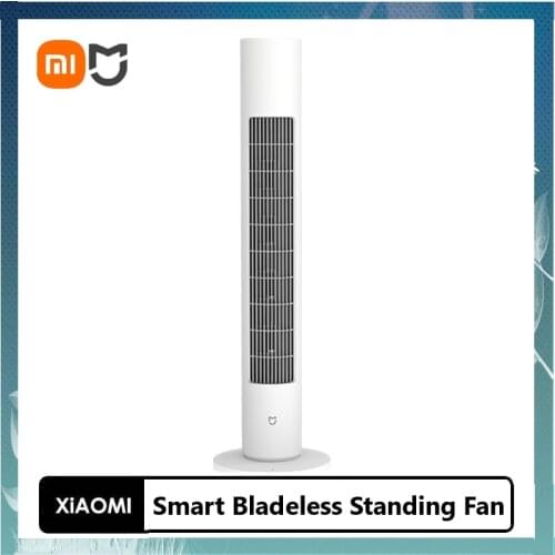 Xiaomi Mijia DC Frequency Conversion Tower Fan Summer Cooling Bladeless Air Conditioner Cooler for Smart MI Home Office Desk