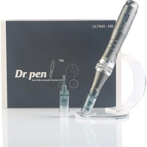 High Quality Newest Wireless Dr. Pen Ultima M8 of digital display 6 levels Microneedling Pen of rechargeable skin care kits