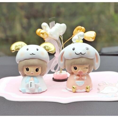 ZK30 Cartoon girl car accessories car accessories decorative ornaments creative car dolls car interior accessories