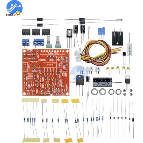0-30V 2mA-3A Adjustable DC Regulated Power Supply DIY Kit Short Circuit Current Limiting Protection For School Education Lab