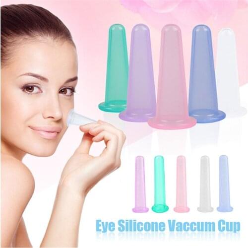 1/4pcs Silicone Jar Vacuum Cuppings Cans for Body Neck Facial Massage Suction Cans Anti Cellulite Cups Set Health Care Tool