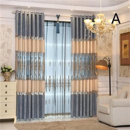 Jinyahome 1Pc 85% Shading European Embroidery Pattern Curtain Drape Window Bedroom Livingroom Sliding Door Children Room 2168
