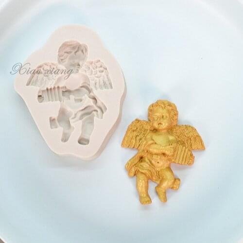 3D Angel Silicone Mold Candy Chocolate Baking Fondant Molds DIY Cake Decorating Tools Aromatherapy Wax Clay Candle Soap Moulds