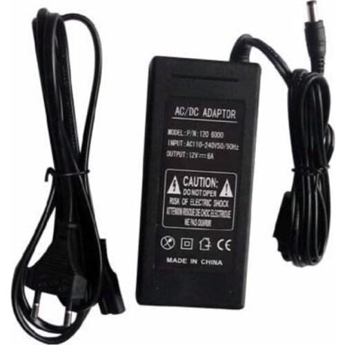 60W, input: 100-240V AC, output: 12V/24V, led power supply with plug