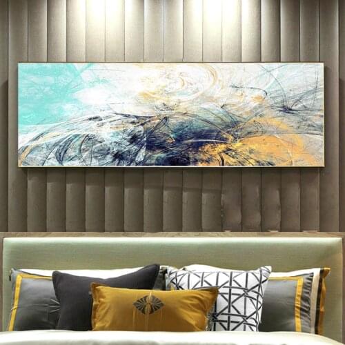 Abstract Oil Painting on Canvas Posters and Prints Wall Art Creative Line Decorative Pictures for Living Room Home Decor