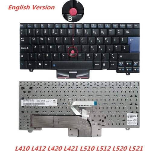 Laptop English Keyboard For LENOVO L410 L412 L420 L421 L510 L512 L520 L521 Notebook Palmrest Cover Upper Cover