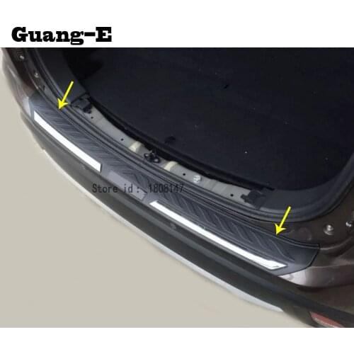 Car Stainless Steel Outside Rear Bumper Tailgate Pedal Strip Trim Plate Threshold 1pcs For Mitsubishi Outlander 2016 2017 2018