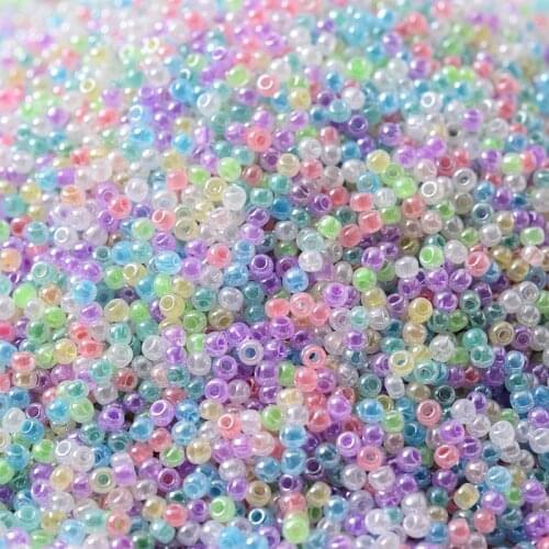 20g/Lot 2mm Mixed Czech Glass Seedbeads Charm Small Shiny Spacer Beads For Kids Handmade Jewelry Making Bracelet Accessories