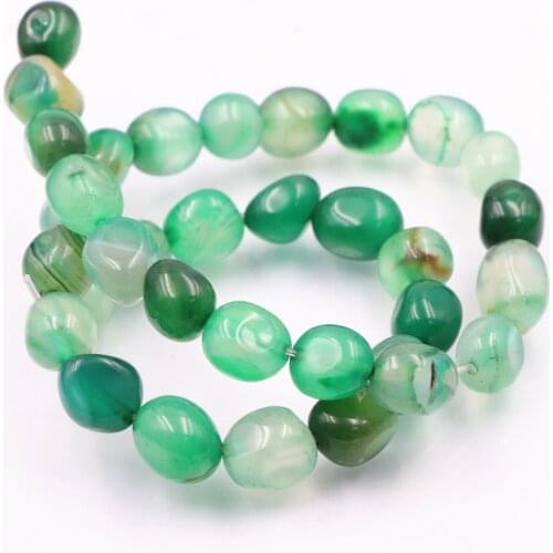 DIY Crafts Multicolor Natural Agat Stone Onyx Loose Bead Freeform Shape 9-11mm Carnelian Beads for Jewelry Making 15inch A686