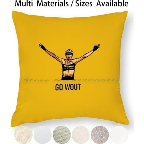 Wout Van Aert Pillow Case Throw Pillow Cover Cotton Linen Flax Wout Van Aert Jumbo Visma Wielrennen Cycling Creative Trending