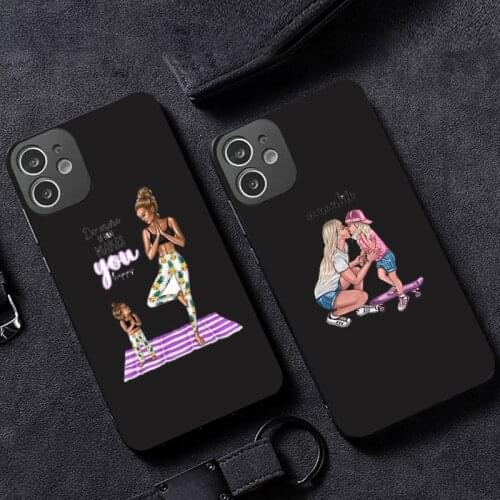 Mom and baby Phone Case for iPhone 12 11 mini pro XS MAX XR 8 7 6 6S Plus X 5S SE 2020
