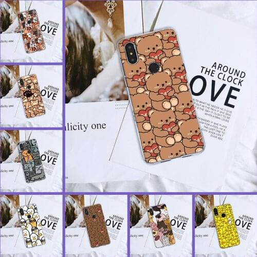 Back Cover For Xiaomi Mi Max Mix 1 2 2S 3 Cute Cat Kawaii Dog Funny Bear Cartoon Phone Case Silicone For Xiaomi Mi Note 1 2 3