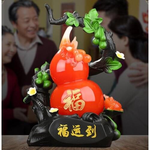 Gourd furnishing pieces living room decorations small gold toad home decorative flowers TV cabinet decoration