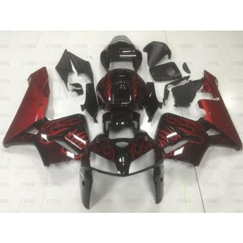 For CBR 600 RR 2005 - 2006 Fairing Kits CBR 600 RR 2005 Black Red Frame Bodywork for Honda CBR600RR 2005 Abs Fairing Unpainted