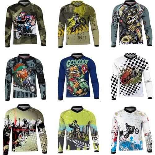 2018 Breathable Motocross Jersey MTB moto shirt Thrilling bicycle riding clothes Mountain Racing Bike downhill gear DH MX Jersey