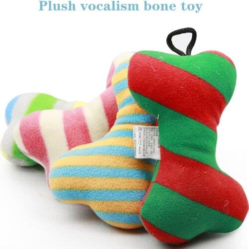 Pet toys cat and dog toys bite-resistant toys vocalism molar toys plush bone toys,Q106