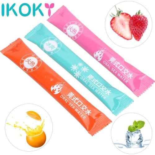 IKOKY Sex Lube Massage Oil Water Based Lubricant For Male and Female Gay Oral Gel Sex Lube 8pcs/set Non Toxic Hot Feeling