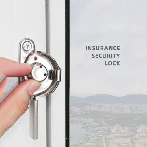 Crescent Lock Stainless Steel Half Moon Lock Safety Security Sash Window Lock Sliding Window