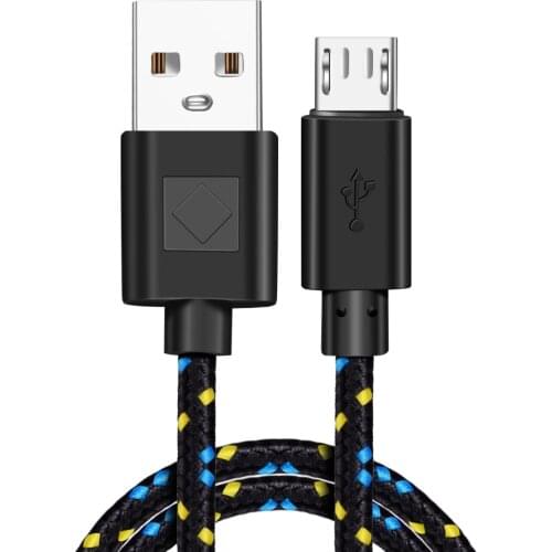 Nylon Braided Micro USB Cable Data Sync Type C Charger Cables For Samsung Huawei Xiaomi Oneplus Mobile Phone Typec USBC 1M 2M 3M