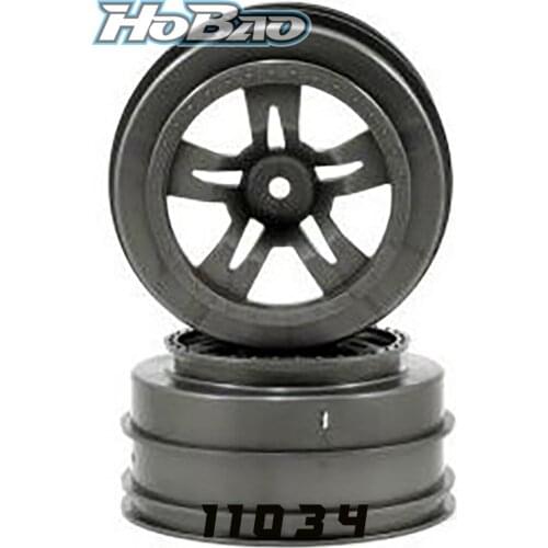 Original OFNA/HOBAO RACING 11034 10 SC WHEEL, 2 PCS, GREY for 1/10 HYPER 10SC Nitro/ Electric Short truck