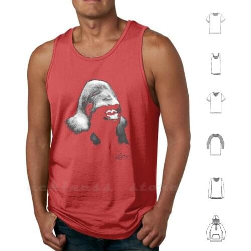 Gorilla , Monkey Tank Tops Vest Sleeveless Gorrilla Ape Gorrillaz Monkey King Kong Chimp Beast Chimpanse Roar Angry Hate