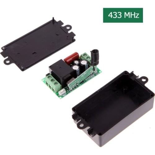 ALLOYSEED Metal and Practical AC 220 V 1CH 433MHz Wireless Remote Control Switch System Receiver Module Switch Controls