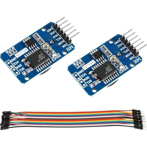 DS3231 AT24C32 IIC RTC Module Clock Timer Memory Module Beats Replace DS1307 I2C RTC Board for Arduino 20 PCS M to F Jumper Wire