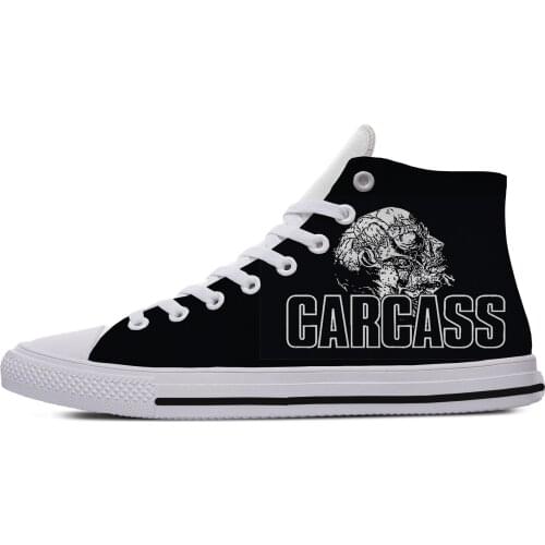 Carcass Heavy Metal Band Icon Mens Womens Designer Leisure Sneakers Men Casual Canvas Shoes Off White