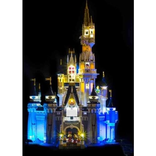Led Light Kit For Creative Series Cinderella Princess Castle Light Set Building Block 71040 (NOT Include Model)Toys For Child