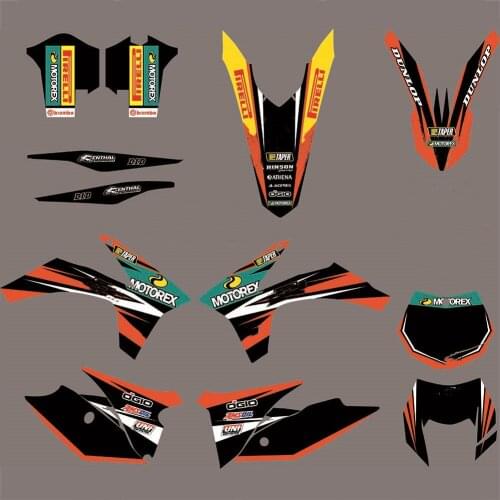 For KTM 2012 2013 EXC XCW Motocross Graphics Decals Stickers For KTM SX SXF XC XCF 2011 2012 125 150 200 250 300 350 450 450 500