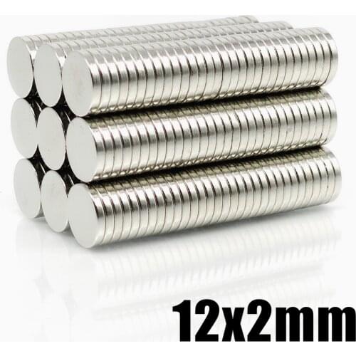 20/50/100/200/500Pcs 12x2 Super Powerful Strong Bulk Round NdFeB Neodymium Disc Magnets Dia N35 Rare Earth Magnet 12*2