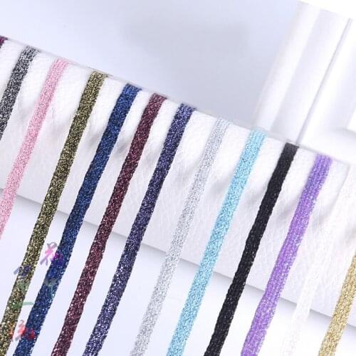New (100 Meters/Lot) 6mm Glitter Onion Ribbon for Christmas Wedding Party Decoration DIY Craft Cake Gift Bow-knot Packing Ribbon