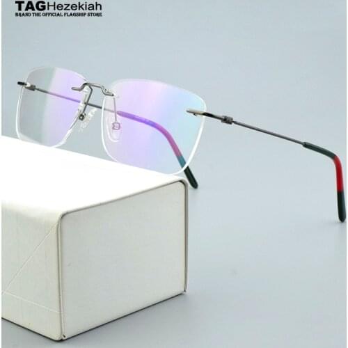 2020 new Brand Rimless optical glasses frame Women eyeglasses Square myopia computer eye glasses frames for men spectacle frames