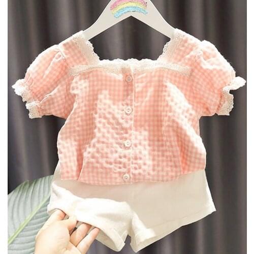New Baby Girls clothes Summer 2021 Outfits Suits Short Sleeve T-shirt+Shorts 2Pcs Cotton Infant Girl Clothing Sets For Newborns