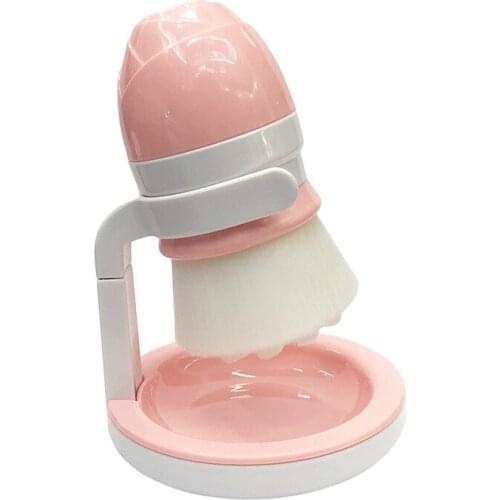 Facial Cleanser Head Remover Manual Wash Makeup Brushes Fiber Face Cleaning Massage Skin Care Facial Brush with Holder Hanging