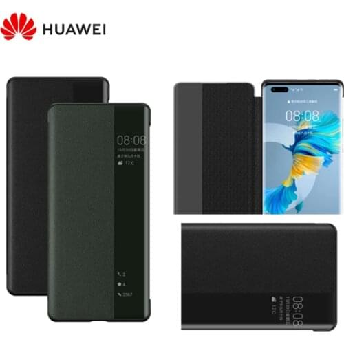 Original Huawei HUAWEI P40/P40 Pro/P40 Pro+ P40 Pro Plus Smart View Cover Leather Protection Auto Sleep Wake Flip case