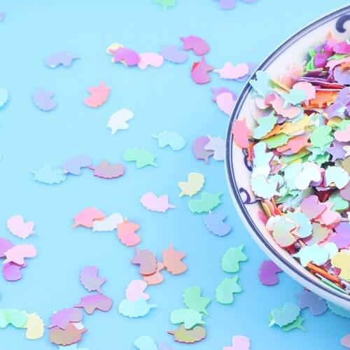 10g Unicorn Loose Sequins for Crafts Paillettes Sequin DIY Scrapbooking Sewing Accessories Glitter Nail Art Decoration 5*8mm