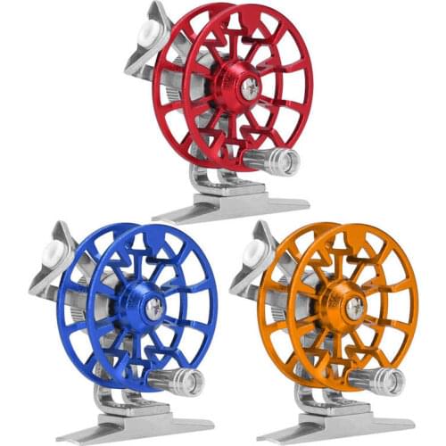 Portable Ice Fishing Wheel Aluminum Alloy Right-Handed Fly Fishing Reel Labor-Saving Ice Throwing Fishing Accessory