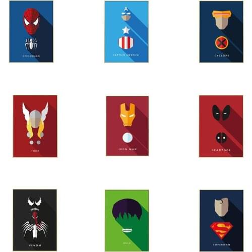 Marvel Avengers Superhero Movie Canvas Painting Modern Comic Posters and Prints Abstract Wall Picture for Living Room Home Decor