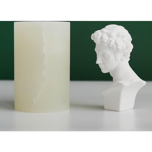 Candle Mould European Head Sculpture DIY Silicone Mold Candle Mould Aromatherapy Plaster Mould DIY Craft