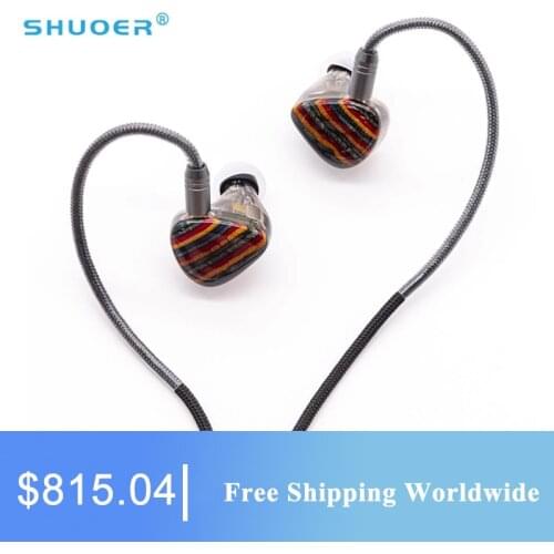 Shuoer Conductor | Flagship 10mm Dynamic Electrostatic Ba Driver Hybrid Iem Headphones With 6n Occ Copper 2.5mm Balanced Cable