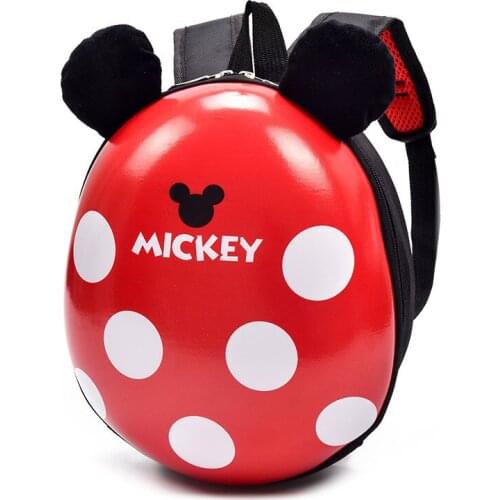Disney new Childrens Cartoon Hardshell Backpack Mickey Minnie Eggshell Kindergarten Boy and Girl Cute Schoolbag gift backpack