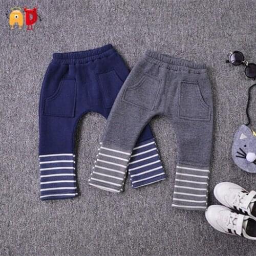 AD Quality Thermal Baby Boys Girls Trousers Fleece Winter Boys Harem Pants Kids Childrens Clothing Infant Toddlers Clothes