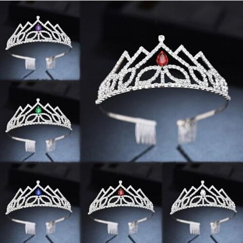 Bridal rhinestone tiara and crown wedding headband crystal tiara hair accessories ladies hair accessories princess gifts
