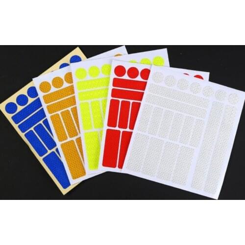 Reflective Warning Strips Round Square Mixed Cycle Truck Car Night Safety Driving Honeycomb Reflector Sticker Decal