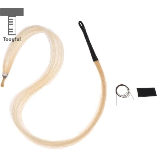 Tooyful Horse Hair Mongolia Tail Violin Viola Cello Erhu Bow Hairs for String Parts