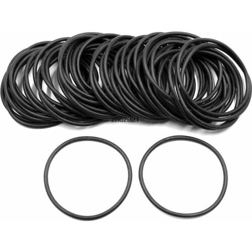 100pcs Black Universal Nitrile Rubber O-Ring Seals Gasket for Car Outer Diamater 39x3mm Thickness