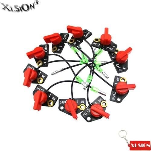 XLSION Aftermarket 10Pcs On/Off Kill Engine Stop Switch For Subaru Robin EY15 EY20 EY27 EY28 EX17 EX21 EX35 EX40 Generator