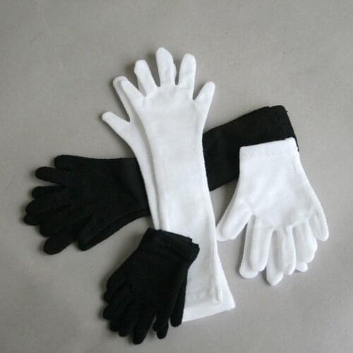[wamami] White Black Gloves Short/Long For 1/4 MSD 1/3 SD DZ AOD BJD Dollfie Unisex