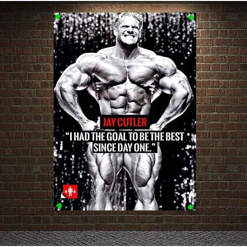 "I HAD THE GOAL TO BE THE BEST SINCE DAY ONE" Exercise Fitness Banners Flags Bodybuilding Sports Inspirational Posters Gym Decor